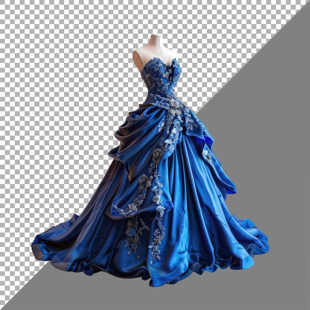 evening gown for woman no background