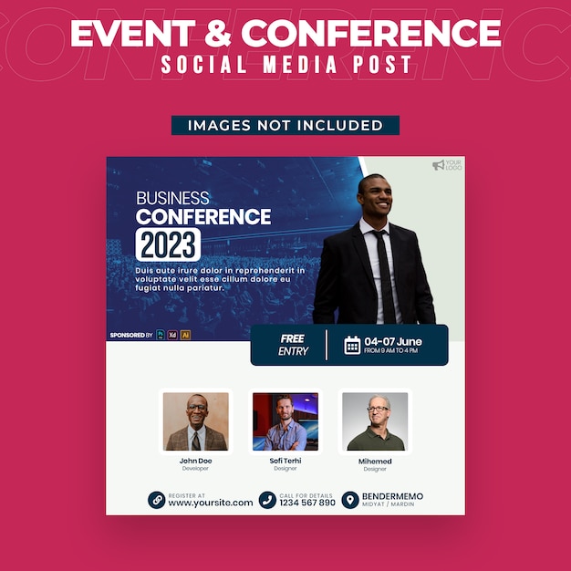 Event & Conference Social Media Post Template