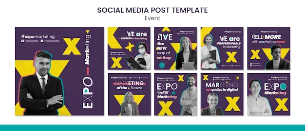 Event design instagram potss template