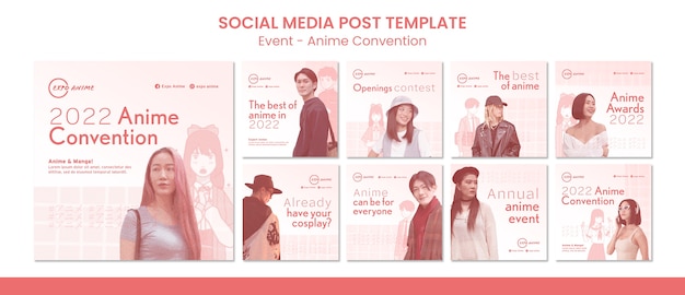 PSD event design instagram potss template