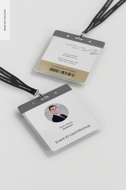 Event ID Cards Mockup