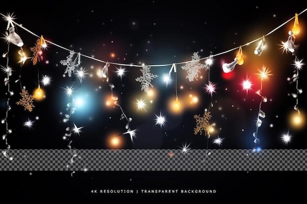 PSD event lighting on transparent background