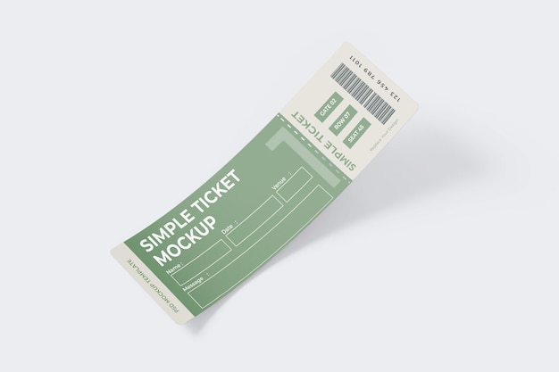 Event ticket mockup