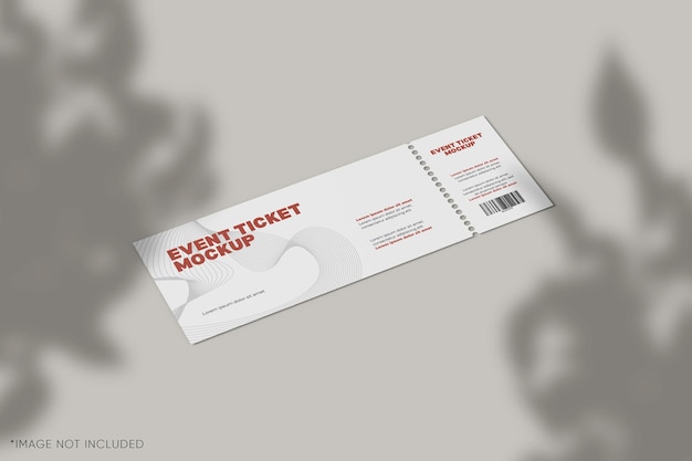 Event ticket mockup