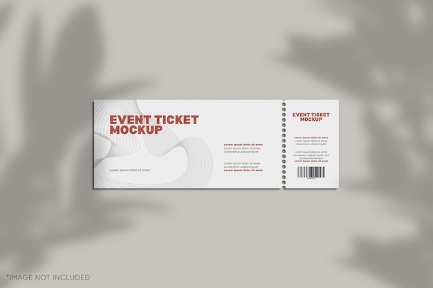 Event ticket mockup