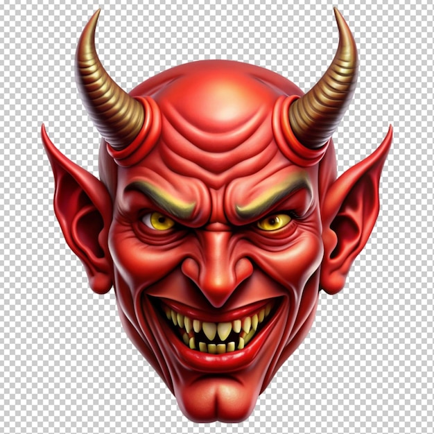 PSD evil emoji on transperent background