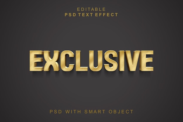 PSD exclusive 3d text effect