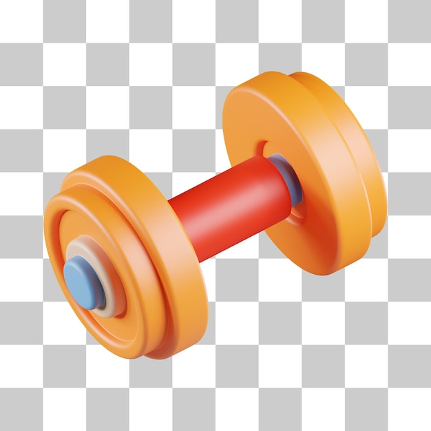 Exercise Dumbbell 3D Icon