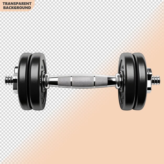 Exercise weight Dumble isolated on transparent background