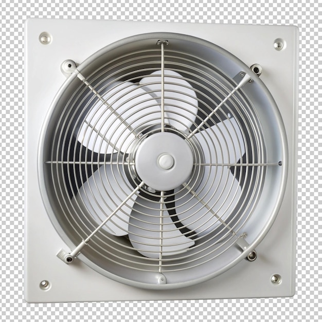 PSD exhaust fan isolated on transparent background