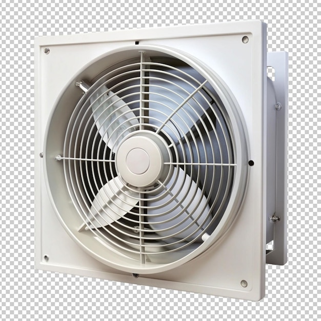 PSD exhaust fan isolated on transparent background