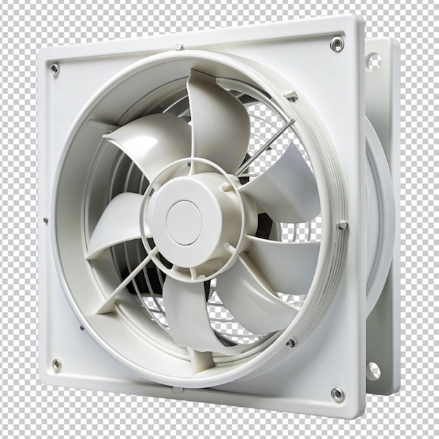 PSD exhaust fan isolated on transparent background