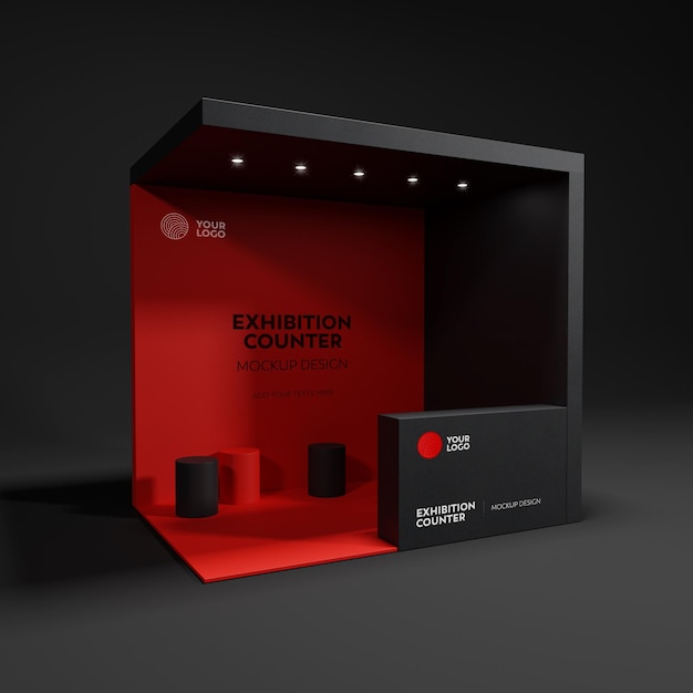 PSD exhibition booth mockup