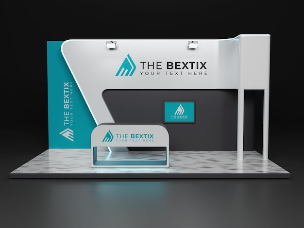 Exhibition booth stand mock-up