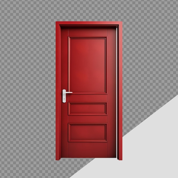 Exit door png isolated on transparent background