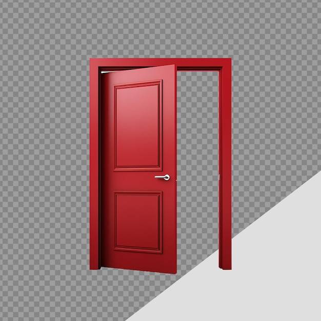 Exit door png isolated on transparent background