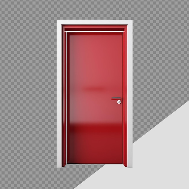 Exit door png isolated on transparent background