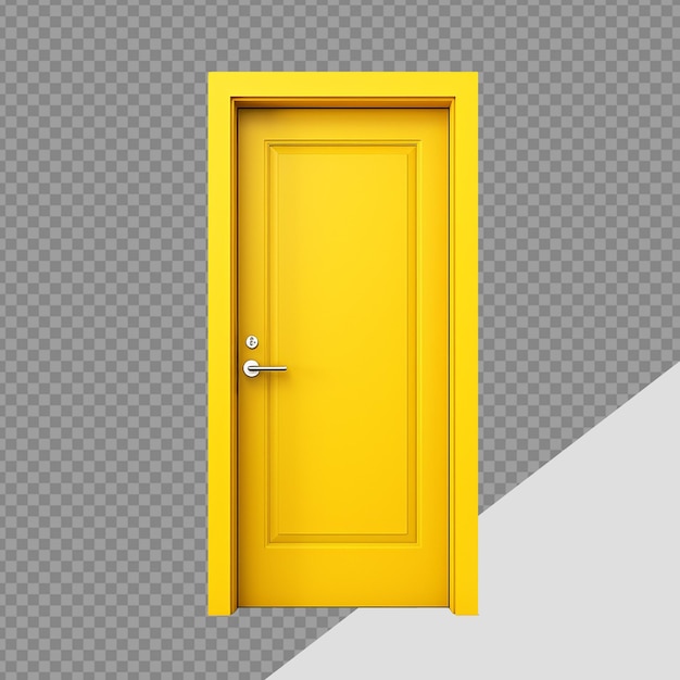 Exit door png isolated on transparent background