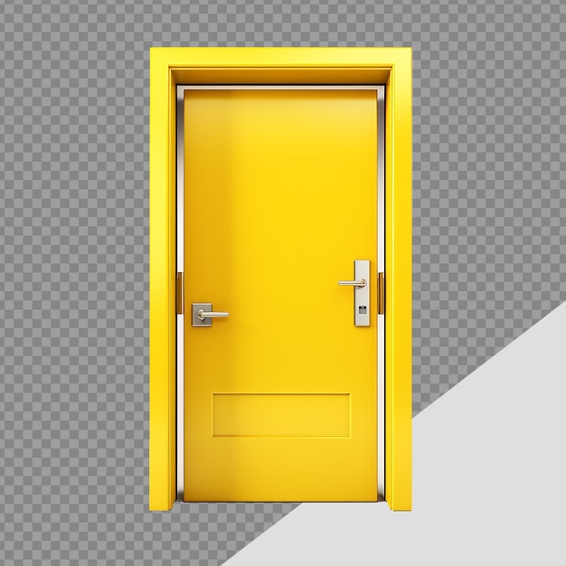 Exit door png isolated on transparent background