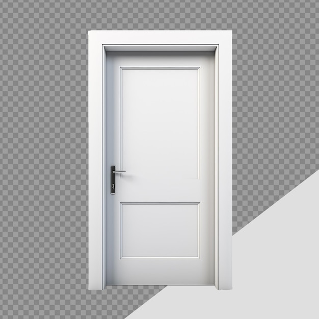 Exit door png isolated on transparent background