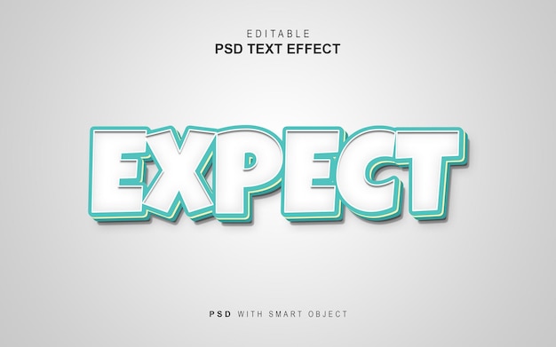 Expect text effect