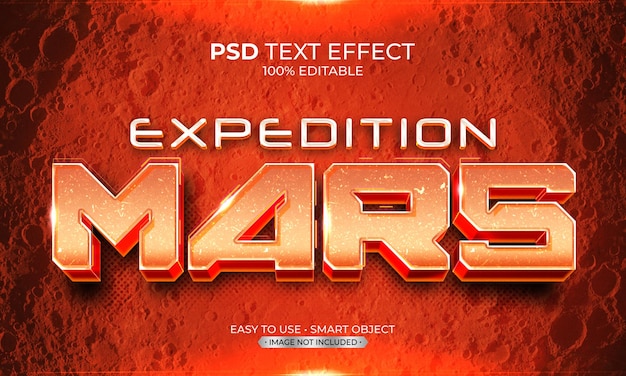 EXPEDITION MARS TEXT EFFECT