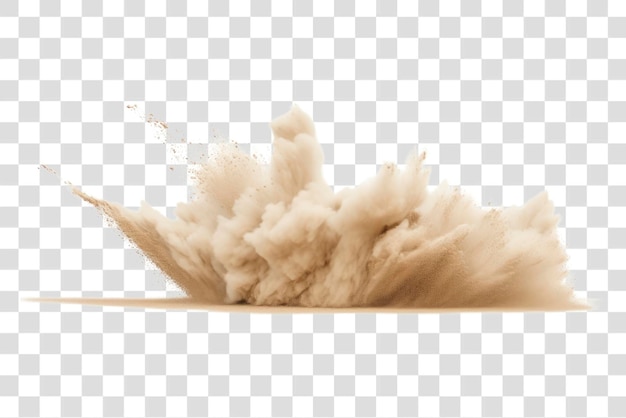 Exploding sand cloud transparent background