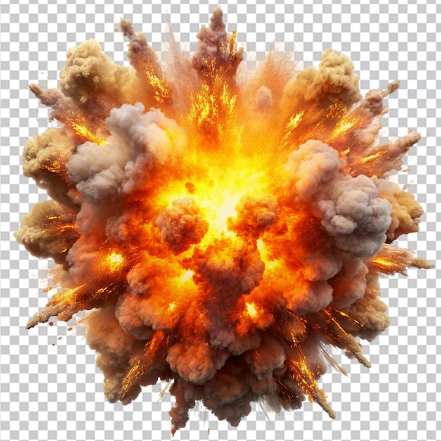 explosion border on transparent background