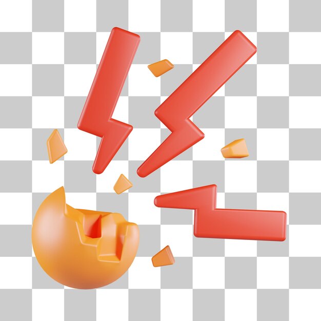 Explosive Sign 3D Icon