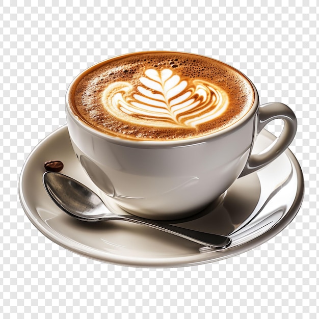 PSD expresso isolated coffee style png with white background illustration generative ia