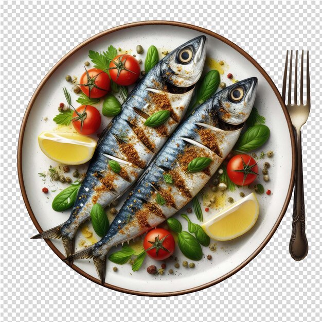 Exquisite Isolated Fish Plate Perfect