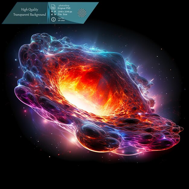 PSD an extremely bright and distant active galactic nucleuson transparent background