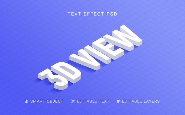 Extrusion style text effect