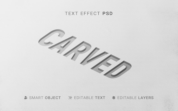 Extrusion style text effect