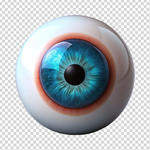 Eye 3d on transparent background