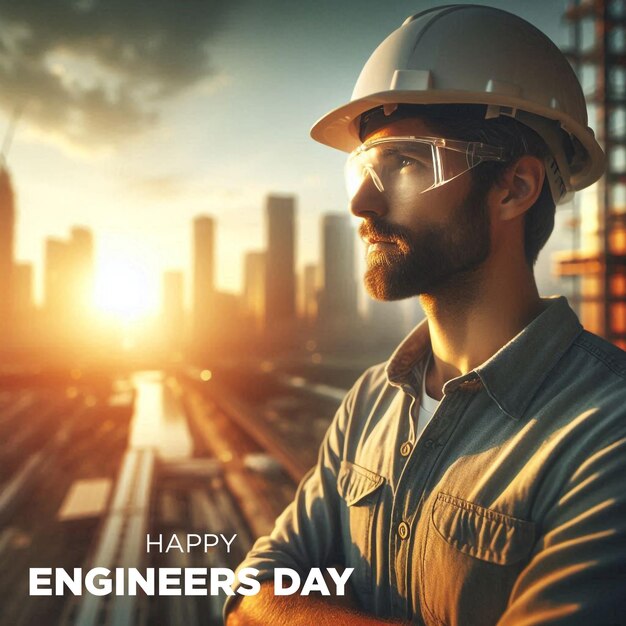 PSD eye catchy banner design for engineers day