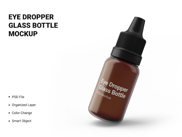 Eye Dropper Glass Bottle Mockup