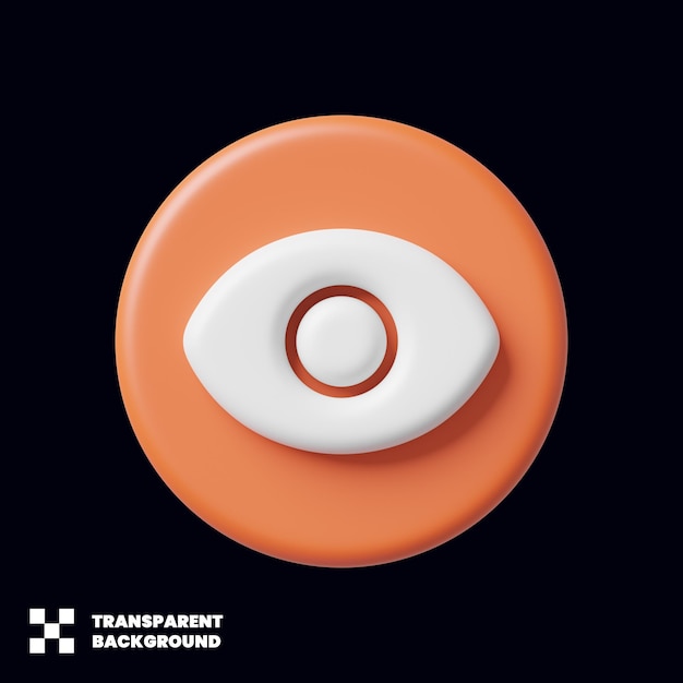 Eye Visibility Icon In 3D Render