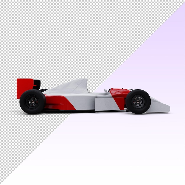 f1 racing car isolated