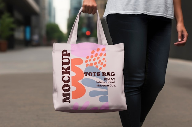 Fabric bag  mockup