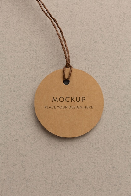 Fabric clothing labels mockup