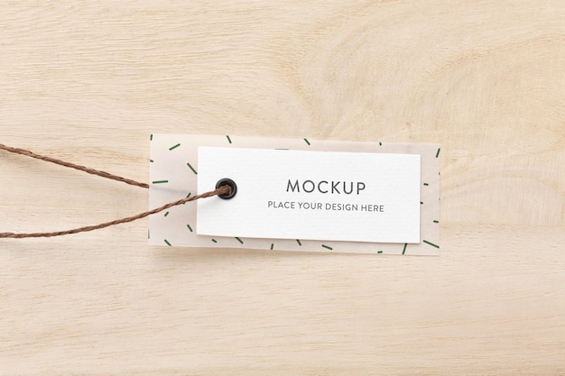 Fabric clothing labels mockup