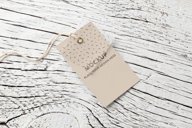 Fabric clothing labels mockup