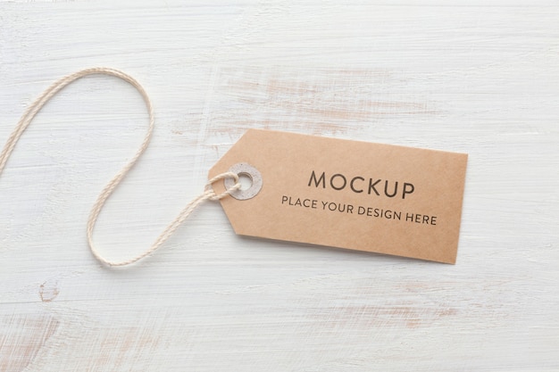 Fabric clothing labels mockup