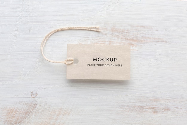 Fabric clothing labels mockup