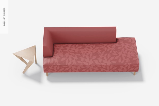 Fabric Furniture Mockup, Top View