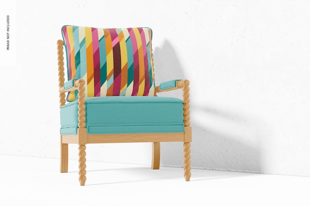 Fabric Lounge Chair Mockup