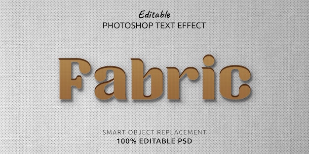 Fabric Photoshop Text Effect