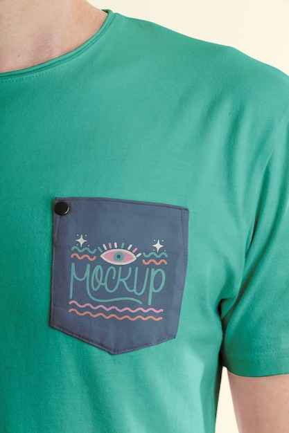 Fabric pocket mockup design