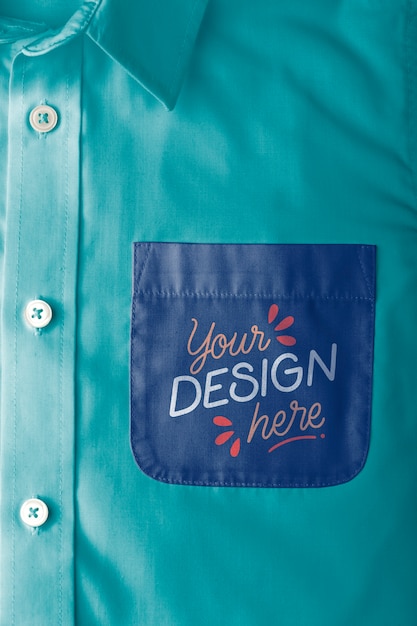 Fabric pocket mockup design